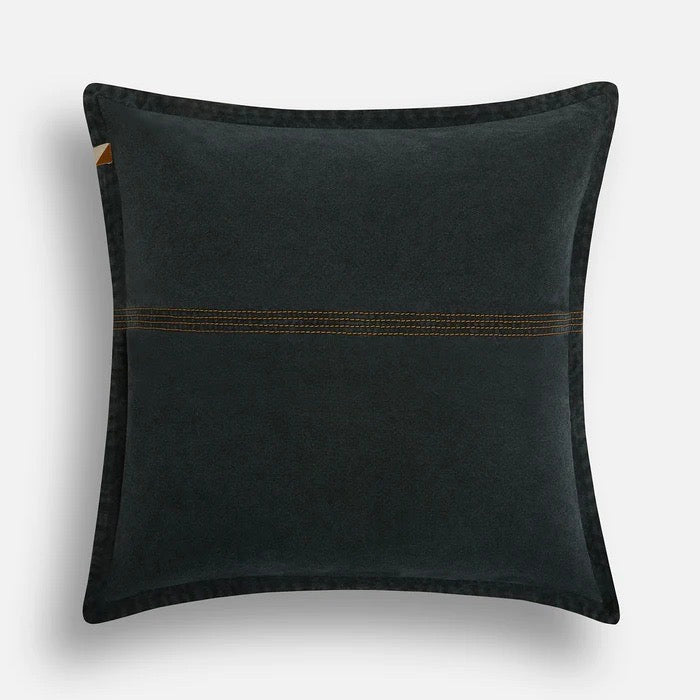 Pony Rider Camp In Cushion Cover | Coal