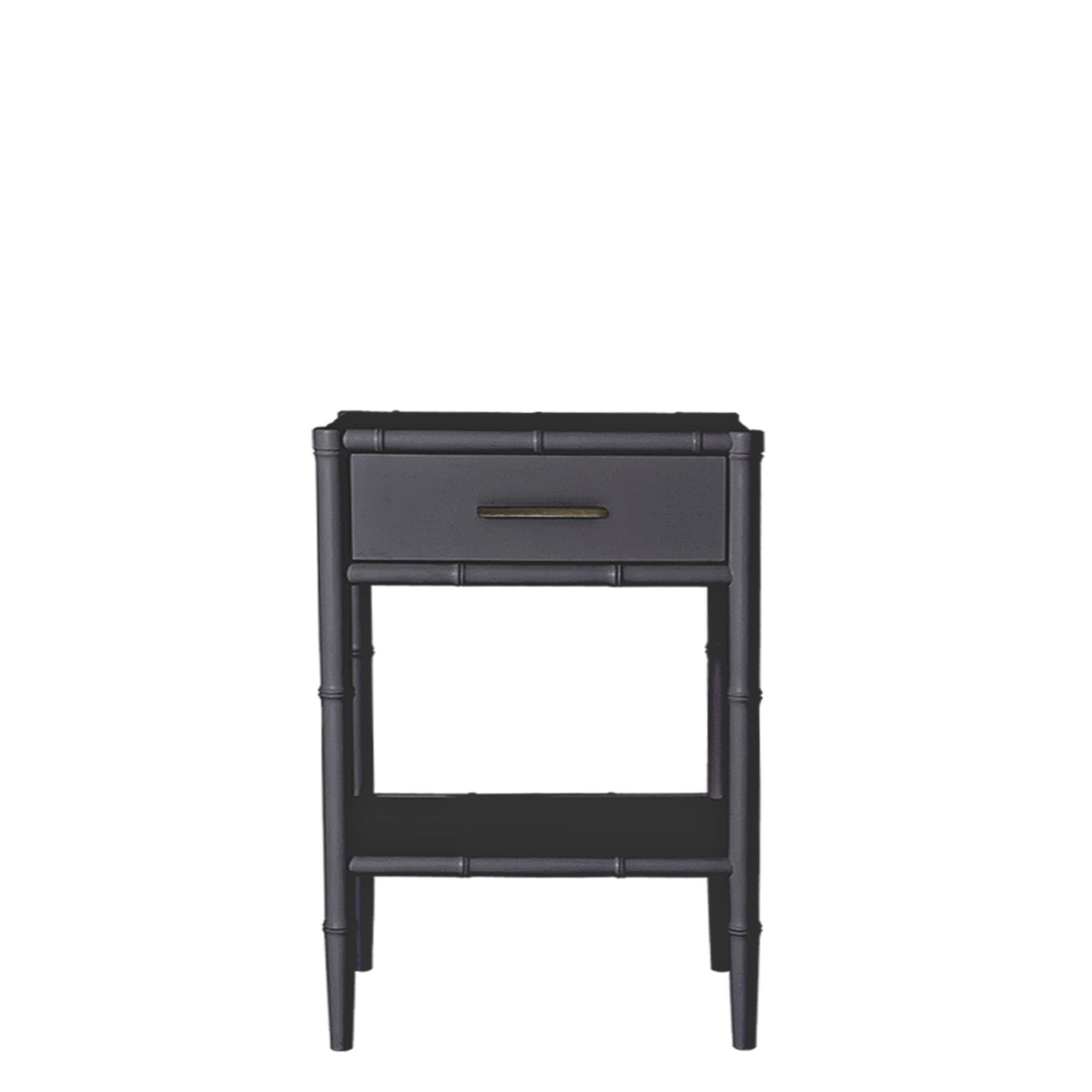 Bamboo Detail Bedside Table