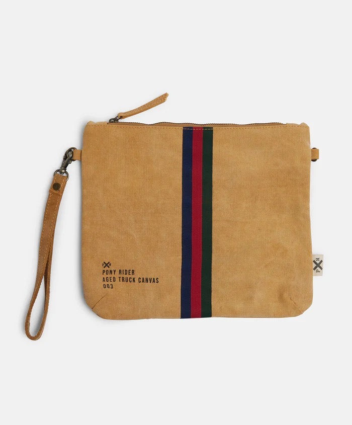 Pony Rider Escapee Clutch with Strap | Clay