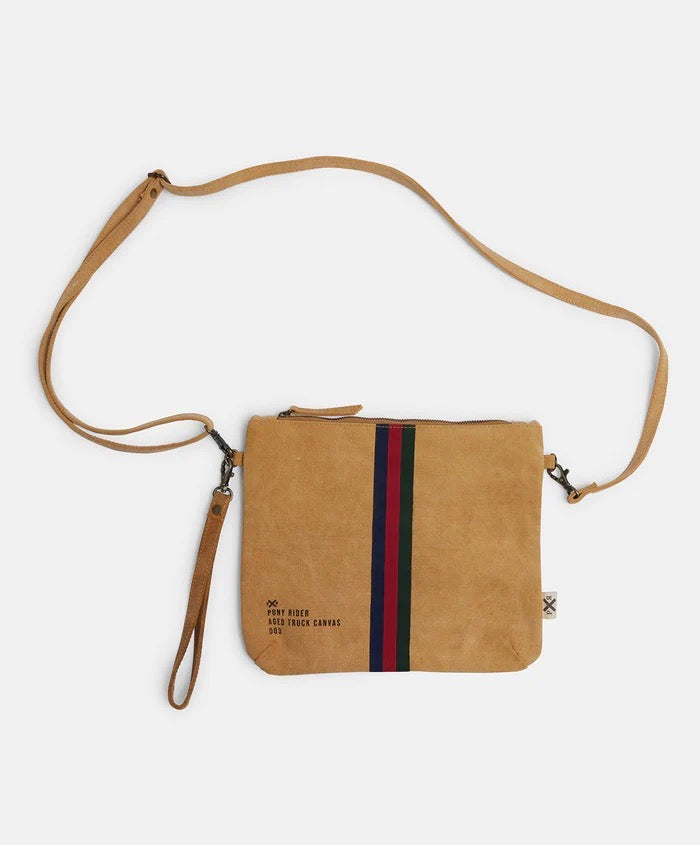 Pony Rider Escapee Clutch with Strap | Clay