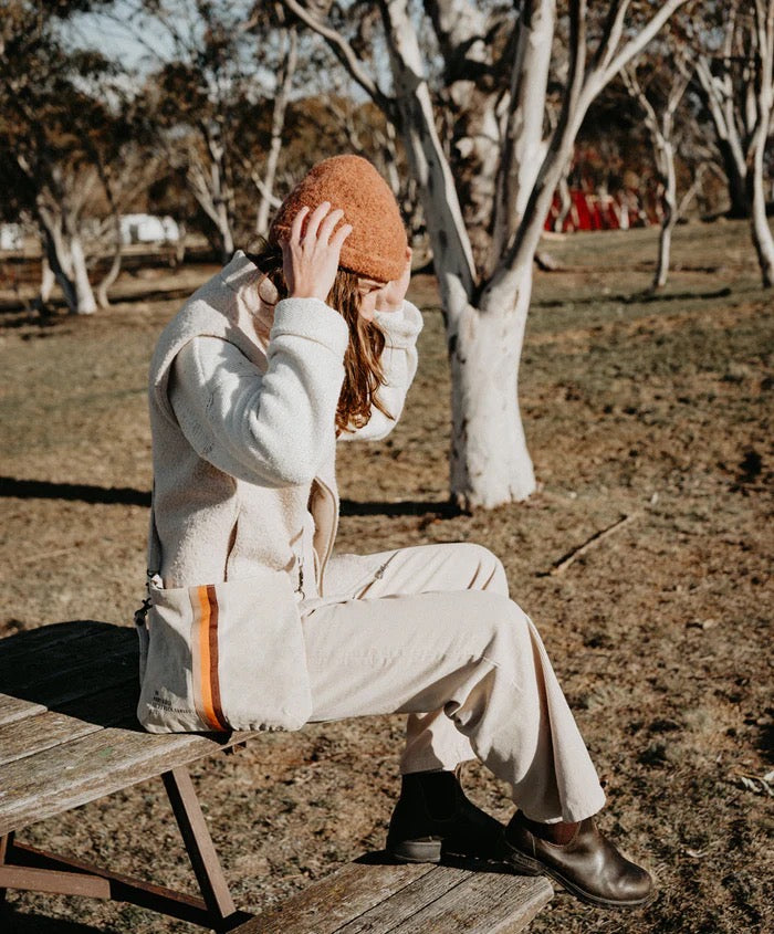 Pony Rider | Escapee Clutch Bag | Natural Stripe