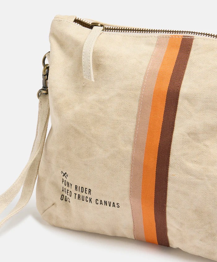 Pony Rider | Escapee Clutch Bag | Natural Stripe
