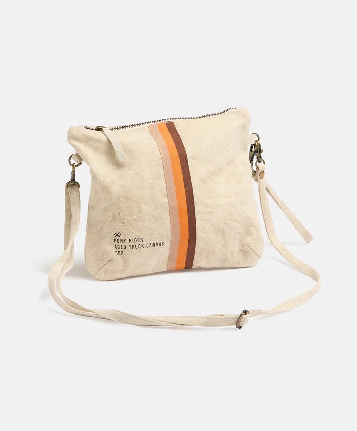 Pony Rider | Escapee Clutch Bag | Natural Stripe