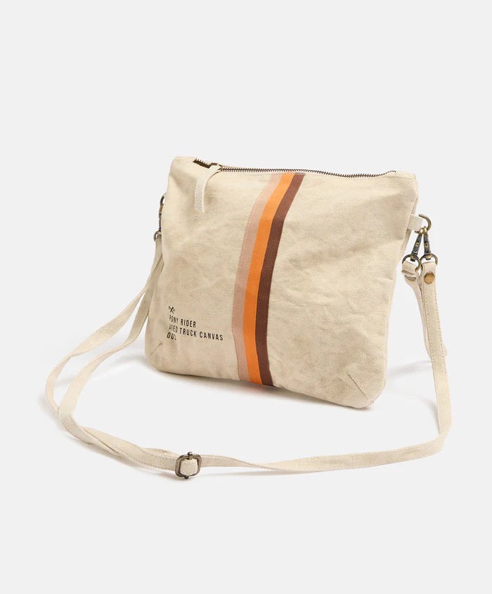 Pony Rider | Escapee Clutch Bag | Natural Stripe