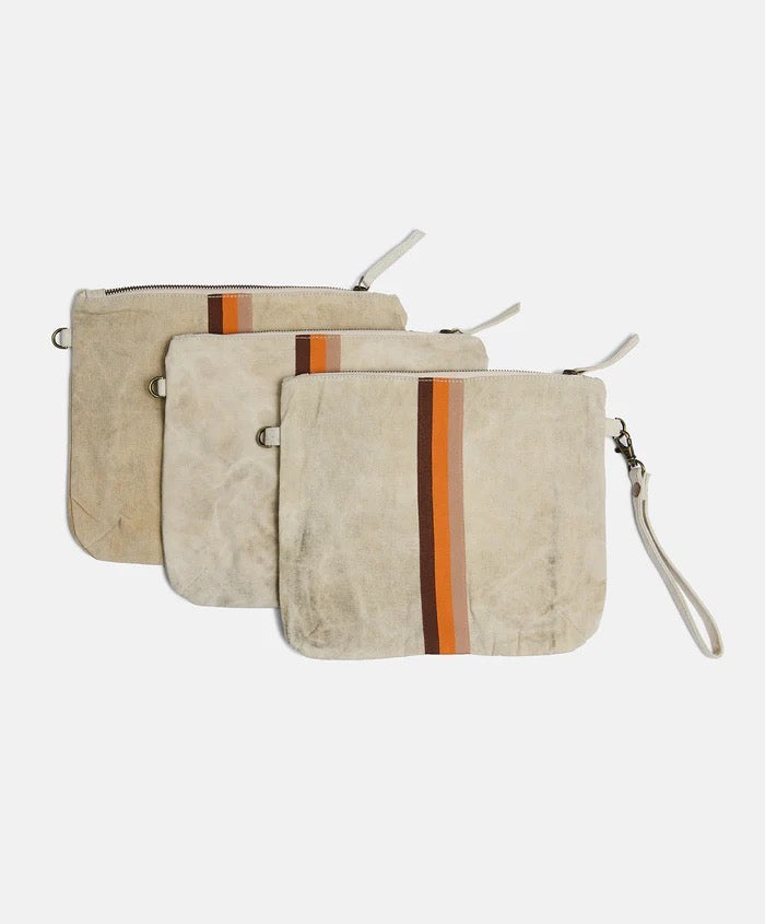 Pony Rider | Escapee Clutch Bag | Natural Stripe