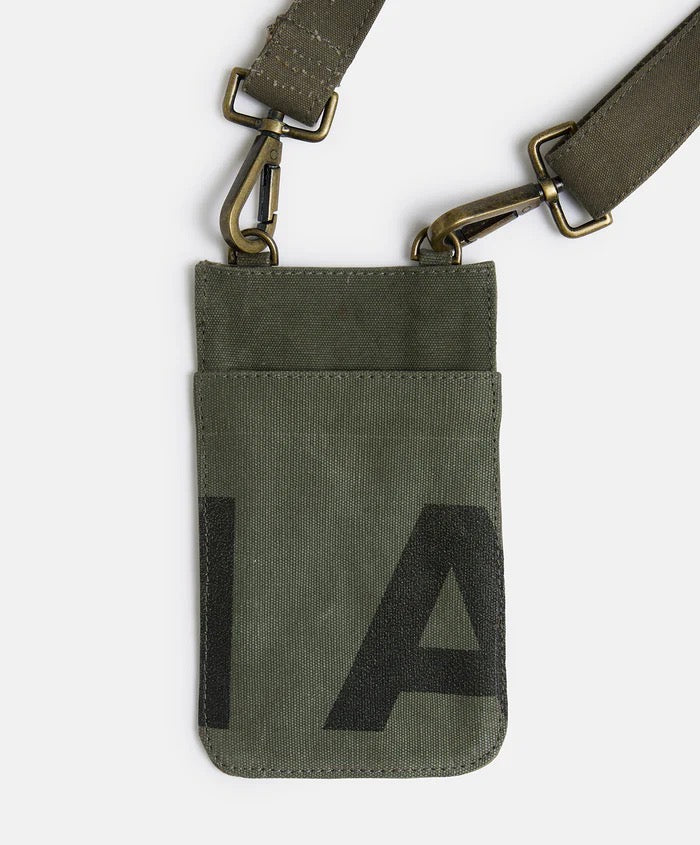 Pony Rider Land of Mates Phone Bag | Upcycled | Khaki