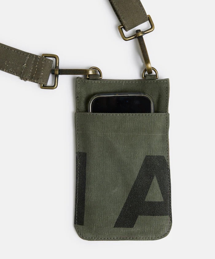 Pony Rider Land of Mates Phone Bag | Upcycled | Khaki