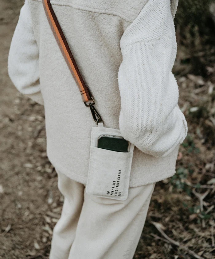Pony Rider | Escapee Cross Body Phone Bag | Upcycled | Natural