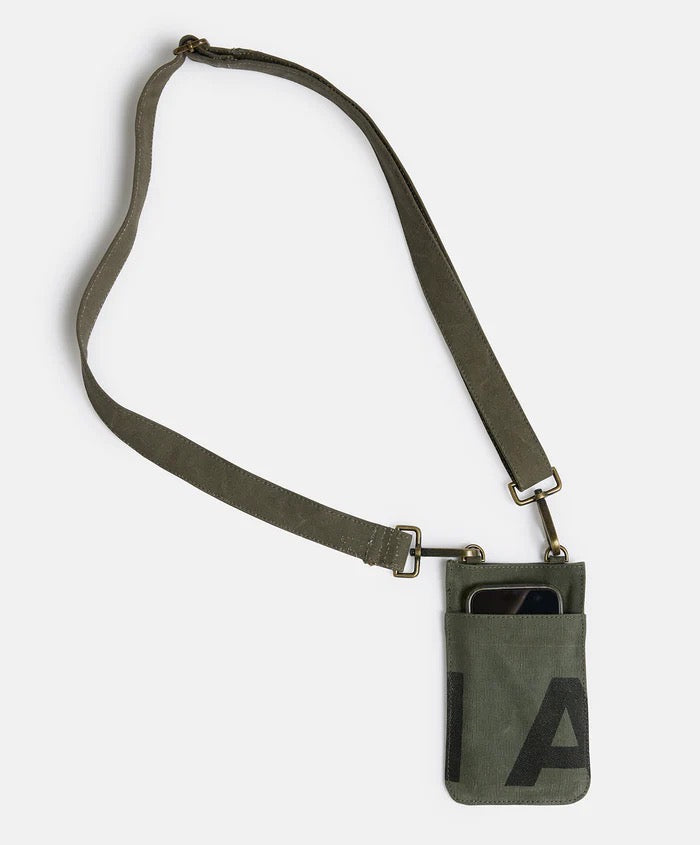 Pony Rider Land of Mates Phone Bag | Upcycled | Khaki