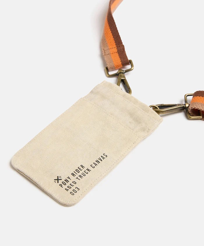 Pony Rider | Escapee Cross Body Phone Bag | Upcycled | Natural