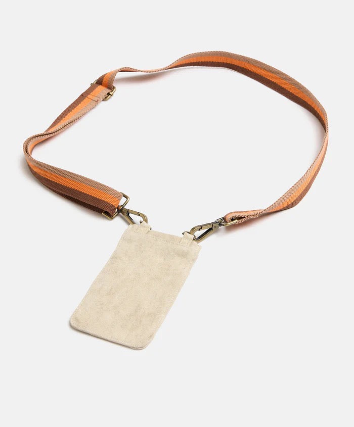 Pony Rider | Escapee Cross Body Phone Bag | Upcycled | Natural