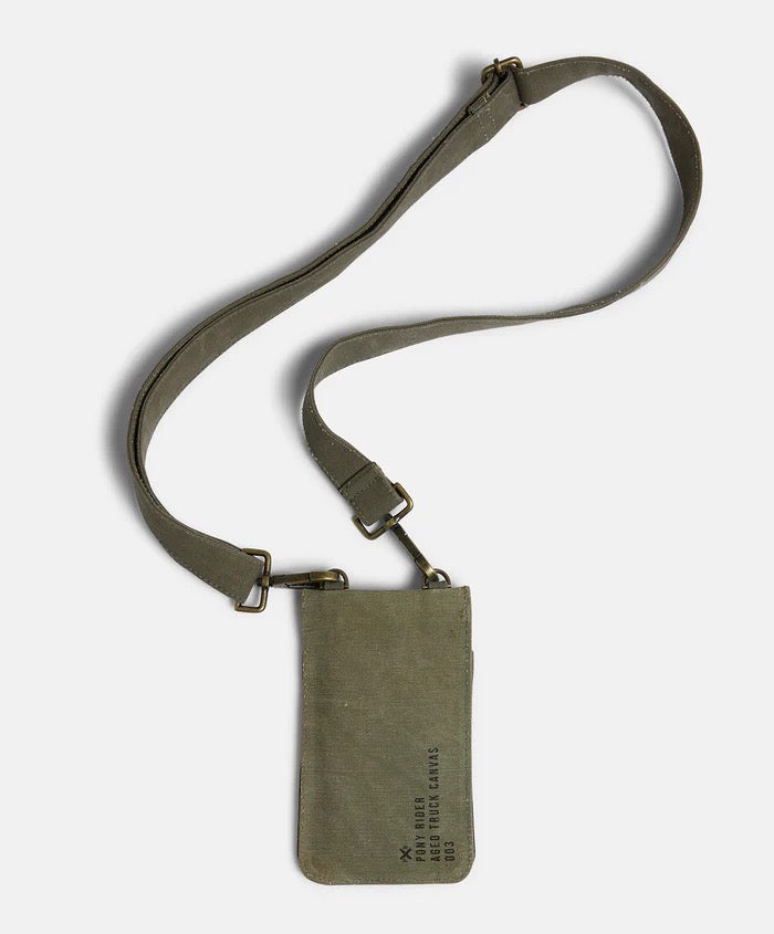 Pony Rider Land of Mates Phone Bag | Upcycled | Khaki