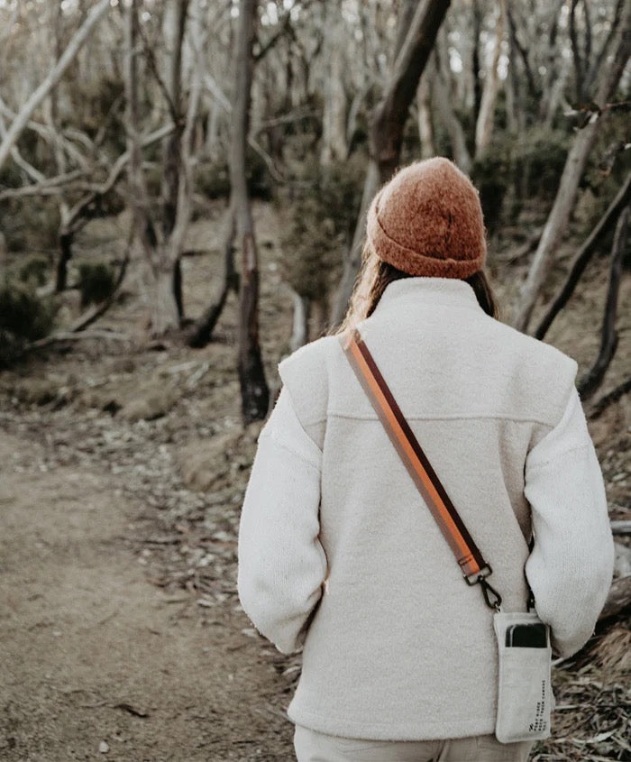Pony Rider | Escapee Cross Body Phone Bag | Upcycled | Natural