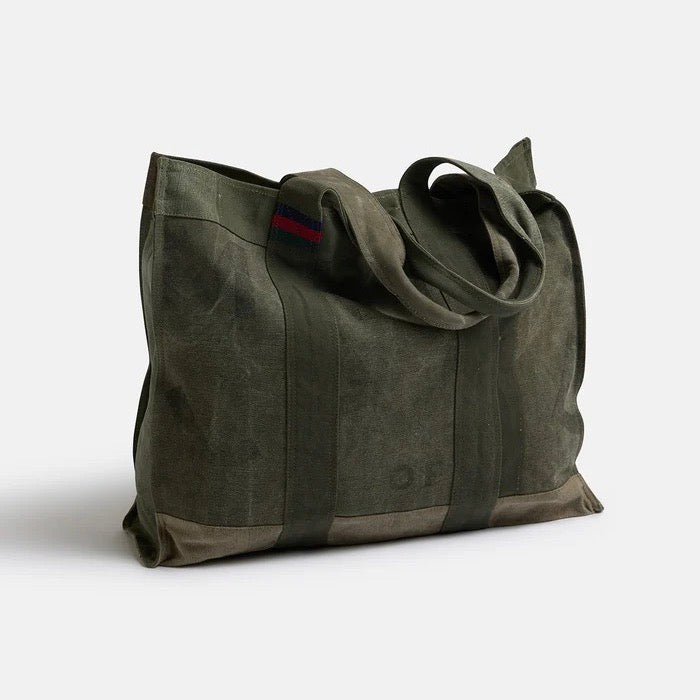 Pony Rider Land of Mates Upcycled Tote | Khaki