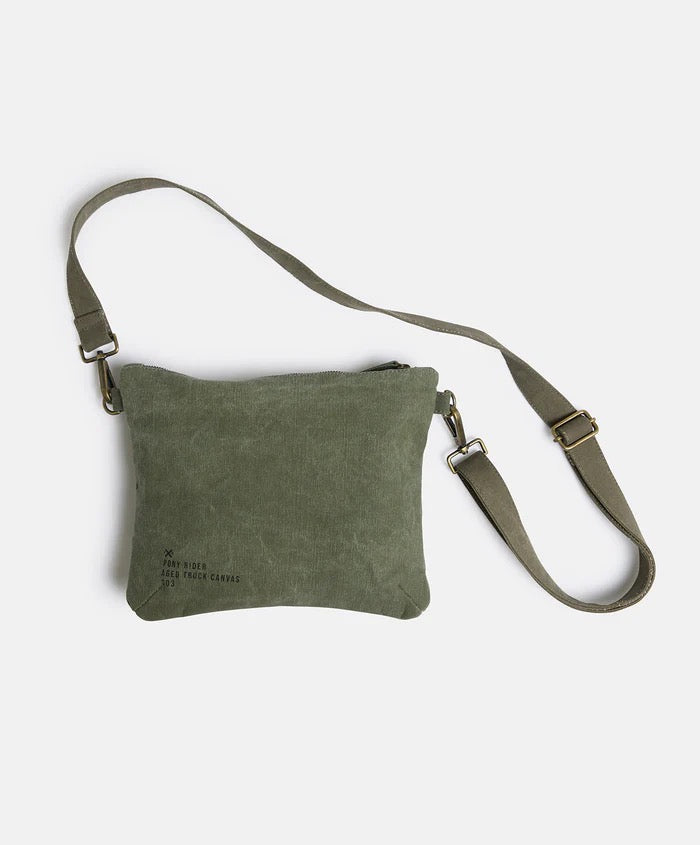 Pony Rider Land of Mates Clutch | Upcycled | Khaki