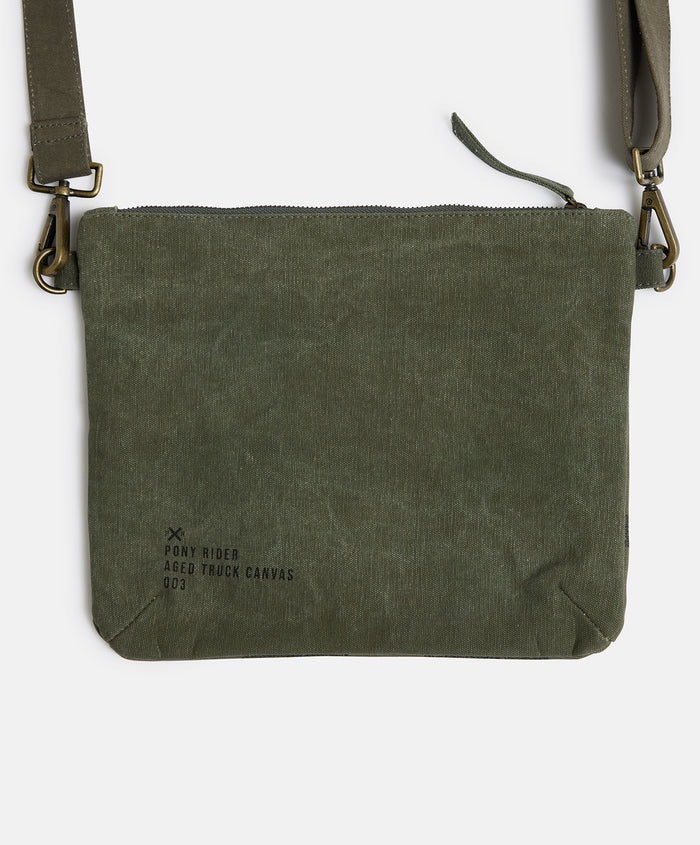 Pony Rider Land of Mates Clutch | Upcycled | Khaki