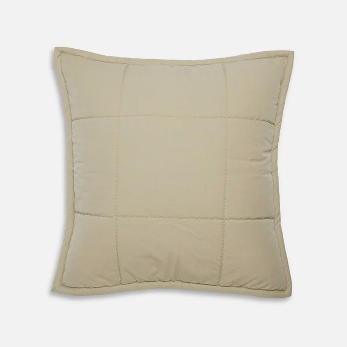Pony Rider Organic Quilted Sham | Light Safari
