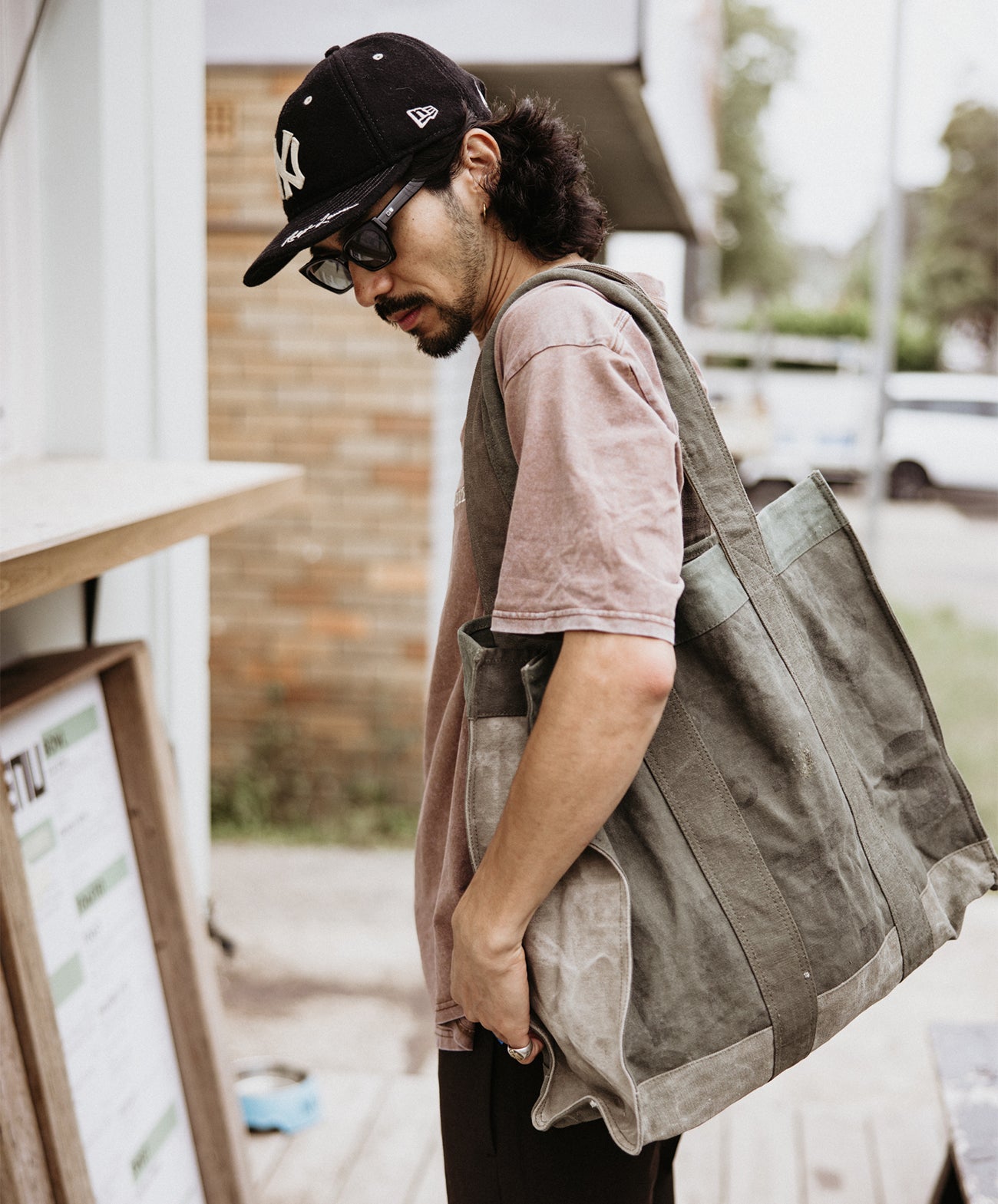 Pony Rider Land of Mates Upcycled Tote | Khaki