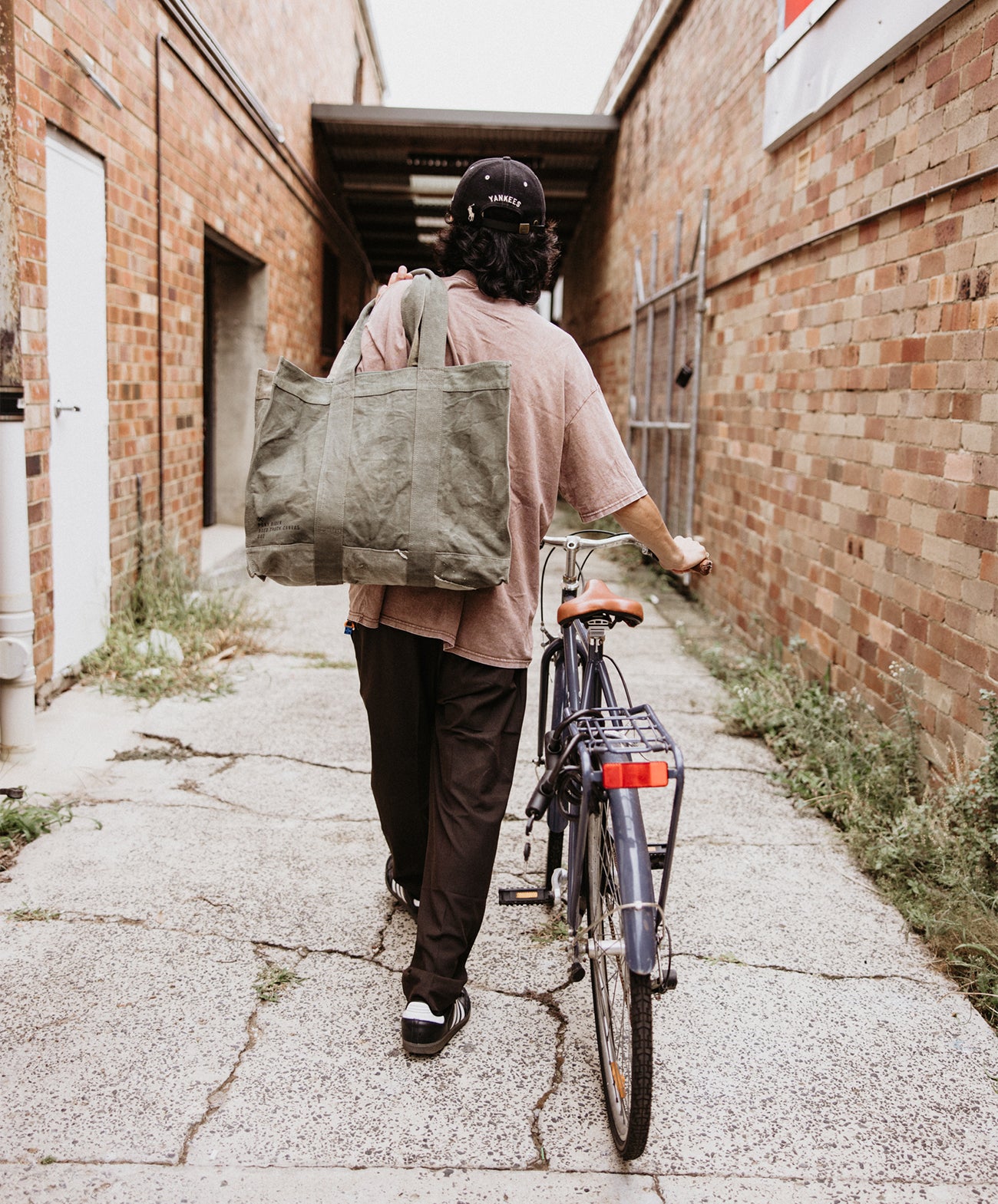 Pony Rider Land of Mates Upcycled Tote | Khaki