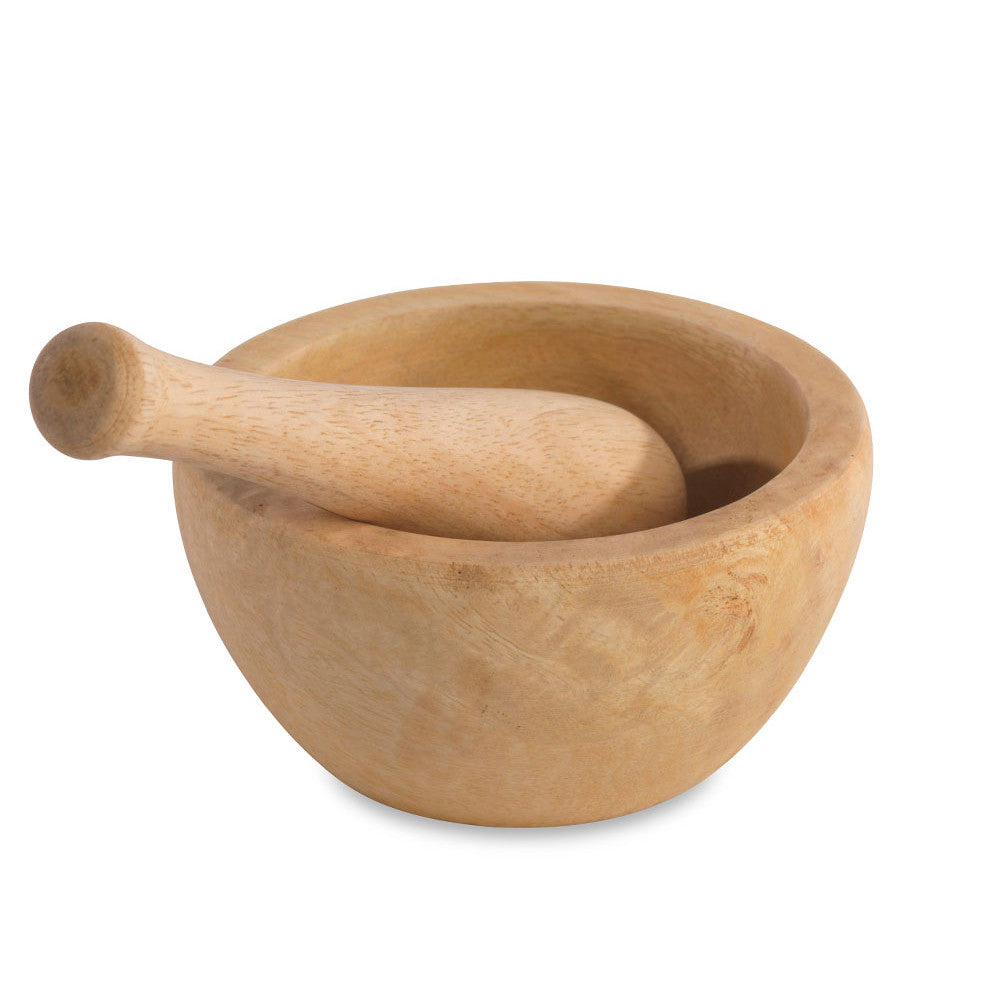 NKUKU MANGO WOOD - MORTAR AND PESTLE (SMALL)