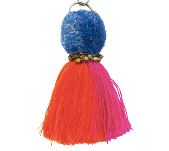 Langdon Bell Pom Pom Keyring - Multicolour