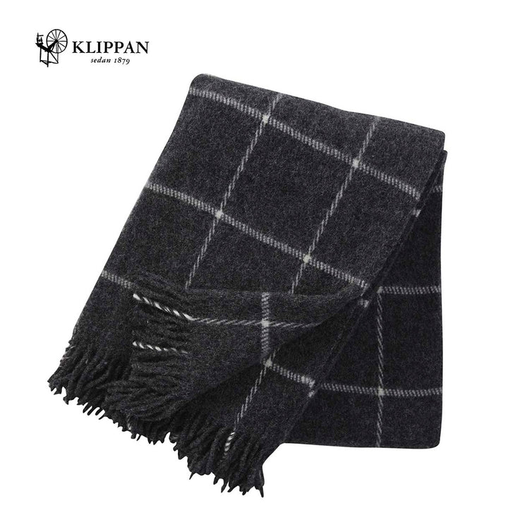 Klippan Lambs Wool Throw - Vinga - Dark Grey