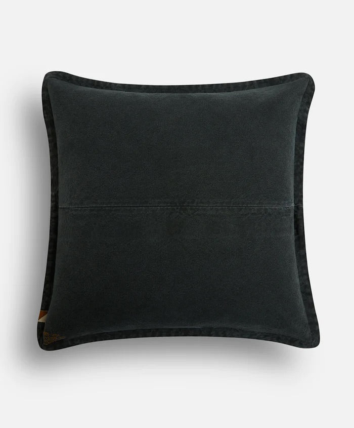 Pony Rider Camp In Cushion  Cover | Coal