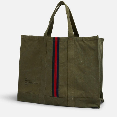 Pony Rider Escapee Tote Bag | Khaki Upcycled