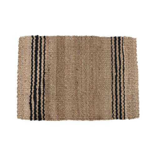 Jute Door Mat | Natural & Black