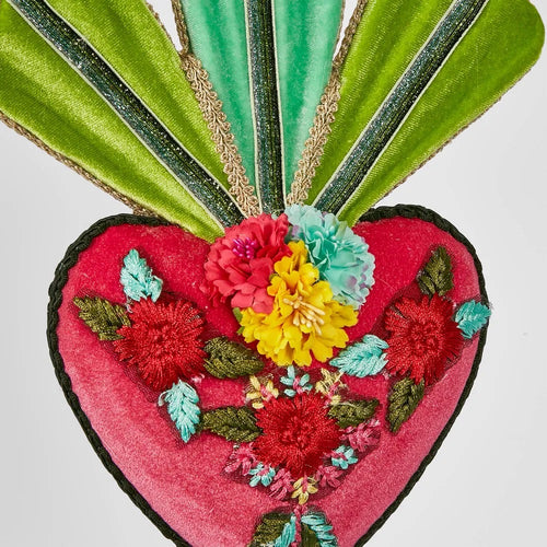 Sacred Heart Bloom Hanging Ornament | Pink | Christmas Collection