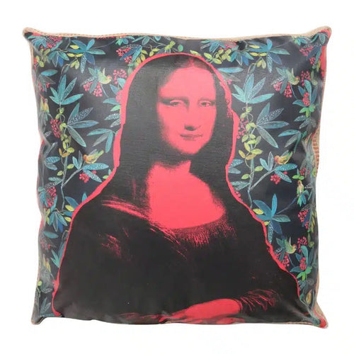 Art Icon Cushion | Mona Lisa | Pink