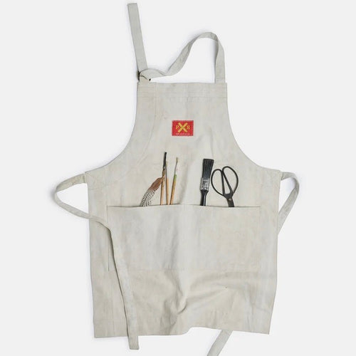 Pony Rider Makers Apron | Upcycled | Natural