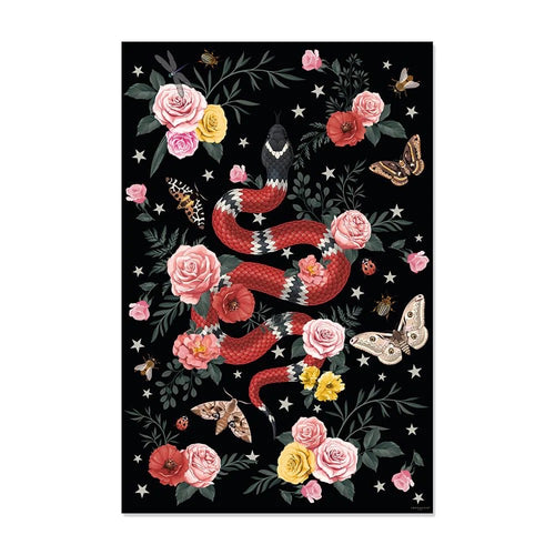Black Snake Vinyl Rug