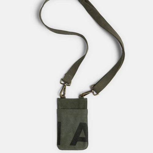 Pony Rider Land of Mates Phone Bag | Upcycled | Khaki