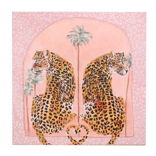 Pink Leopards Art | Canvas | 60 x 60cm