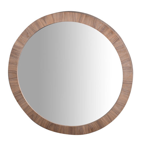 Sara Wooden Mirror | Walnut | Round