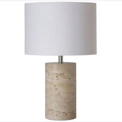 Stone Lamp | Natural & White