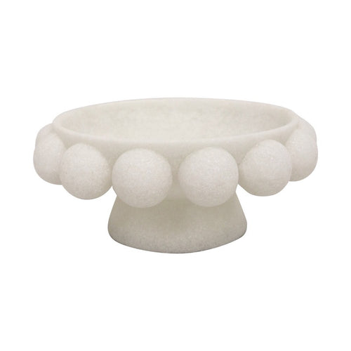 Verona Plinth Bowl | Marble White