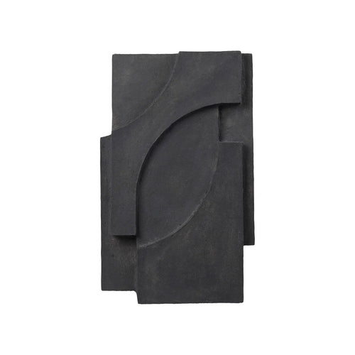 KRISTINA DAM | Serif Relief Paperpulp | Dark Grey