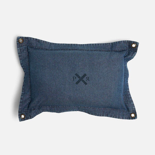 Pony Rider Lil Highlander Rectangle Cushion Cover | Denim