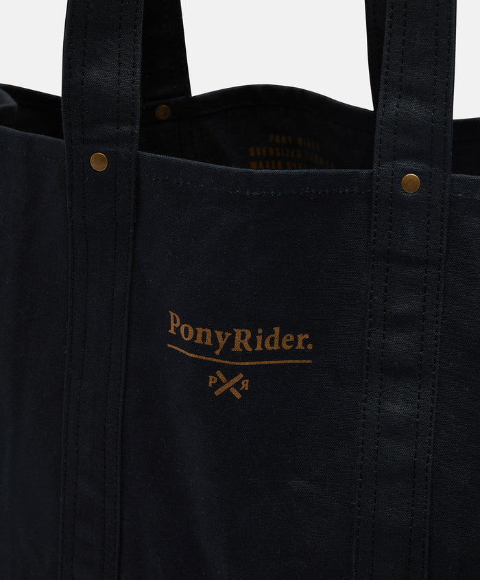 Pony Rider Market Mini Canvas Tote Bag | Black
