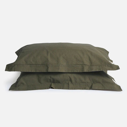 Pony Rider Organic Canvas Pillowcase | Khaki |Standard