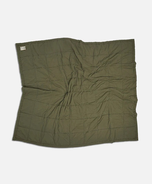 Pony Rider Organic Cabin Quilt | Khaki | Full Queen