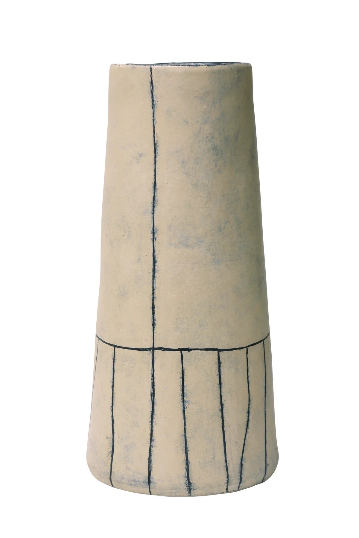 Iris Slab Vase | Vertically Striped