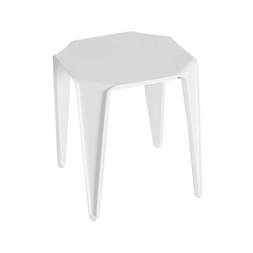 Shortie Outdoor Side Table - White