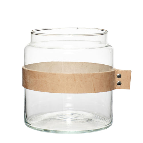 Hubsch Vase Leather Ribbon