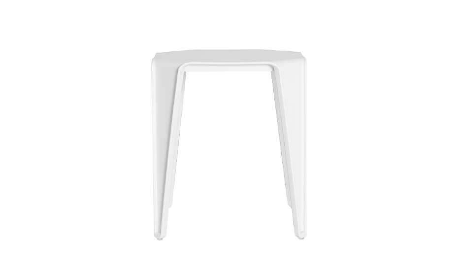 Shortie Outdoor Side Table - White