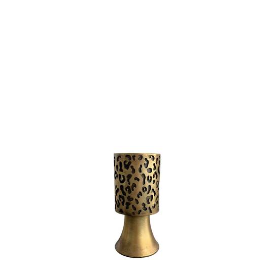Leopard Design Candle Holder - Medium