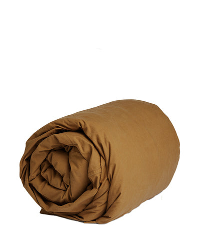 Pony Rider Organic Canvas Duvet - Toffee Brown - Queen