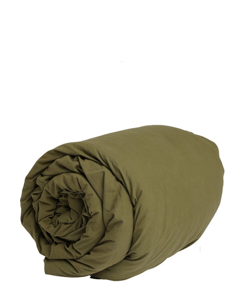 Pony Rider Organic Canvas Duvet - Kelp - Queen
